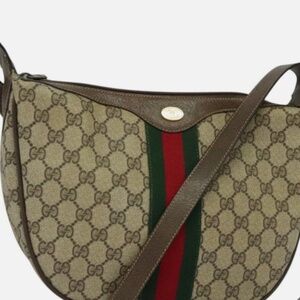 GUCCI GG Supreme Web Sherry Line Shoulder Bag